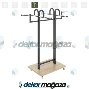 ARMEX 44 Clothing Display Stand with 6 Arms - Image 1