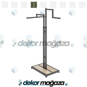 ARMEX 6 Clothing Display Stand with 2 Arms - Image 1