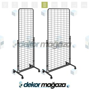 ECHO 2 - Tel Pano Aksesuar Standı 100x200, 60x200 - Görsel 1