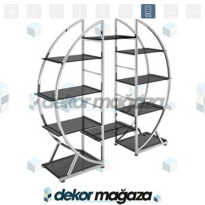 EXE 14 - Endüstriyel, Teşhir Rafı, Kitaplık - Görsel 1