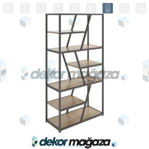 EXE 3 - Endüstriyel, Teşhir Rafı, Kitaplık - Görsel 1