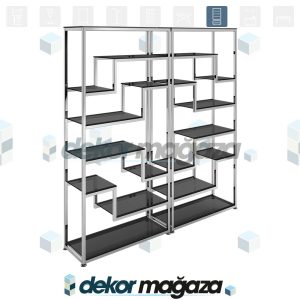 EXE 8 - Endüstriyel, Teşhir Rafı, Kitaplık - Görsel 1