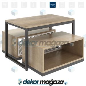 OXO 12 - Ürün Teşhir Masası, 3 lü Set - Görsel 1