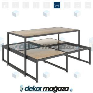 OXO 14 - Ürün Teşhir Masası, 2 lü Set - Görsel 1