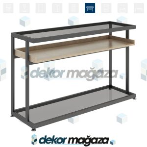 OXO 24 - Ürün Teşhir Masası, Ahşap & Cam - Görsel 1